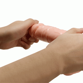 Strap on gaćice u boji kože sa testisima BW 22011-11